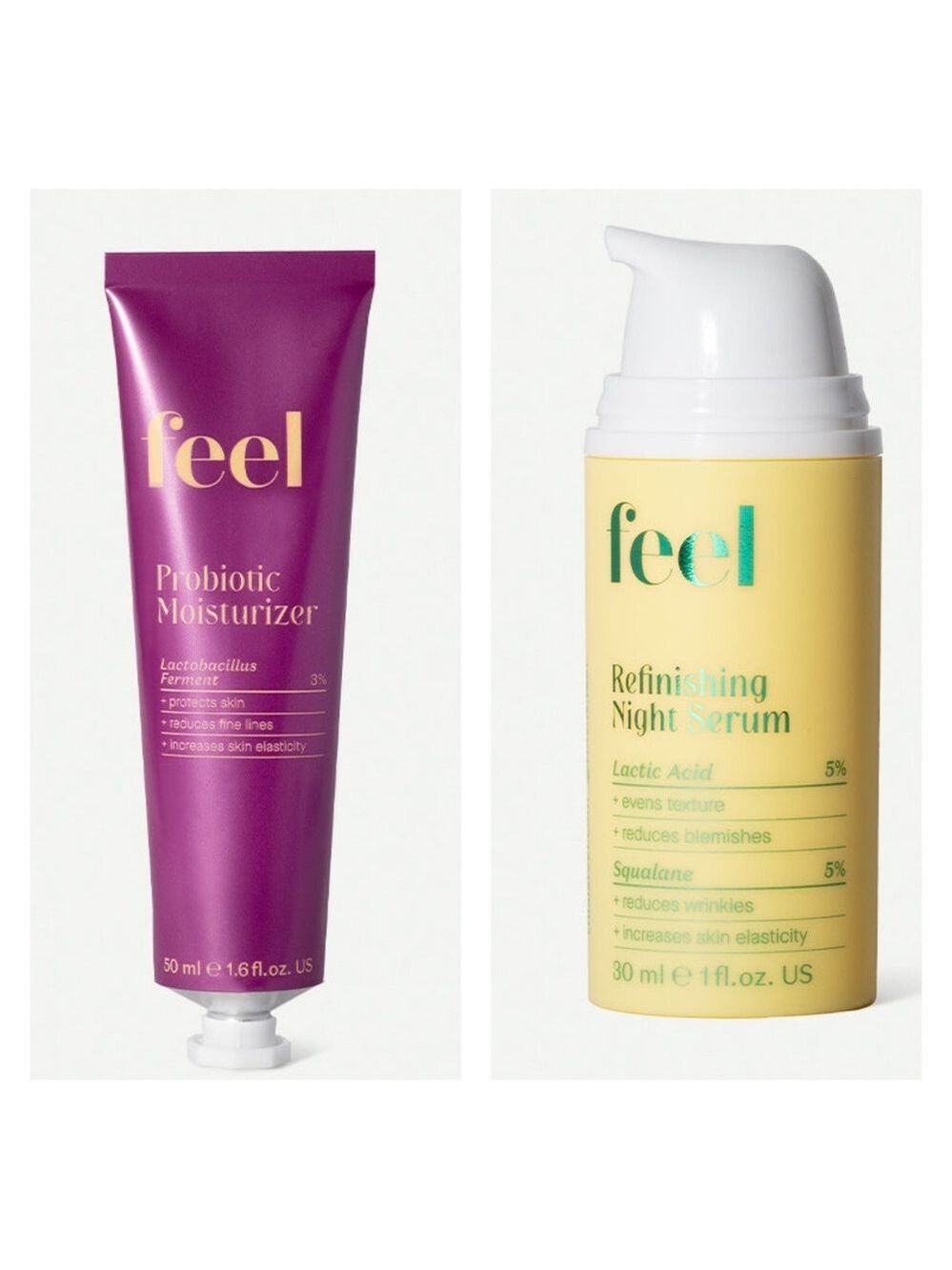 Feel Probiotic Moisturizer & Refinishing Night Serum